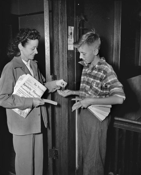 Collecting his coins